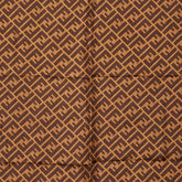 フェンディ ズッカ スカーフ ブラウン ネイビー シルク レディース FENDI 【中古】